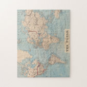 メルカトルの投影上の世界の地図 ジグソーパズル (縦)