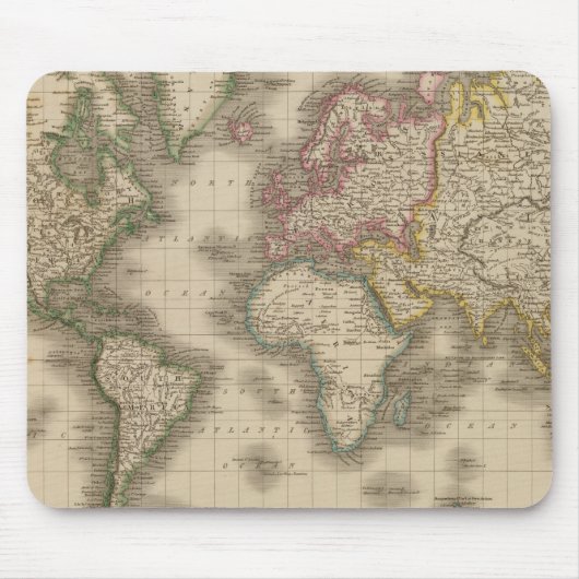 メルカトルの投影図2 マウスパッド (正面)