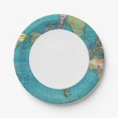 メルカトルの投影、ワールド ペーパープレート (正面)