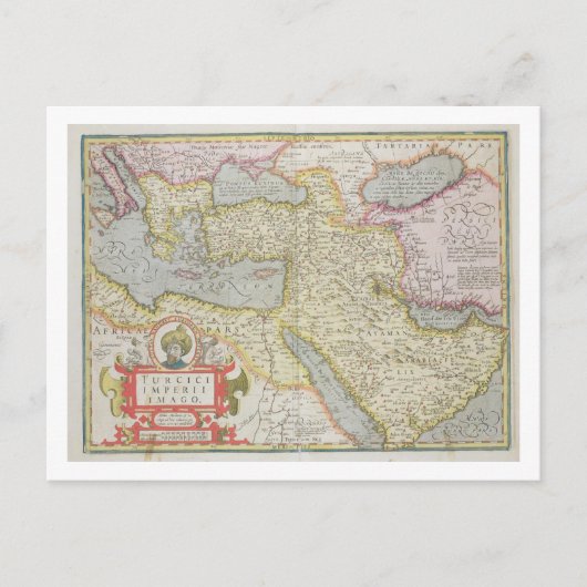 メルカトル半島の地図 ポストカード (正面)