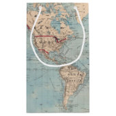 メルカトル図法の世界の地図 スモールペーパーバッグ (裏面)