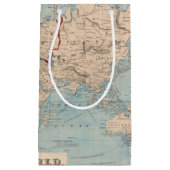 メルカトル図法の世界の地図 スモールペーパーバッグ (正面)