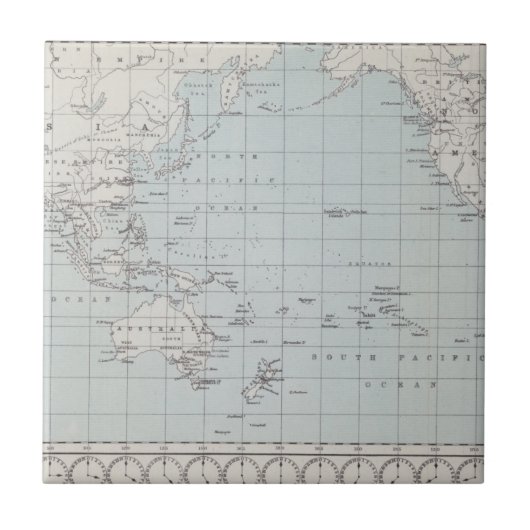 メルカトル図法の世界の地図 タイル (正面)