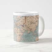 メルカトル図法の世界地図 ジャンボコーヒーマグカップ (正面右)