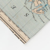 メルカトル図法の世界地図 フリースブランケット (角)