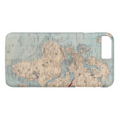 メルカトル図法の世界地図 Case-Mate iPhoneケース (裏面(横))
