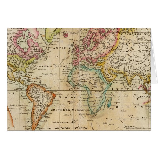 メルカトル図法の世界 (正面横)