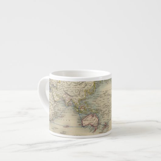 メルカトル図法の世界 エスプレッソカップ (正面左)