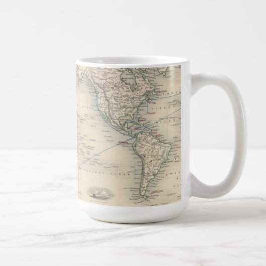 メルカトル図法の世界 コーヒーマグカップ (右)