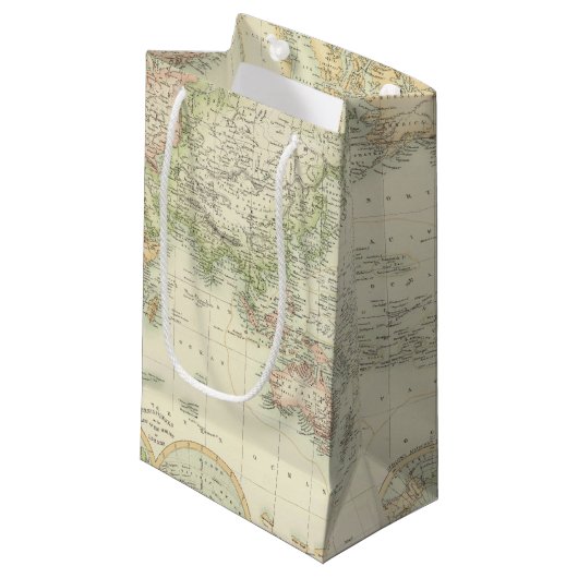 メルカトル図法の世界 スモールペーパーバッグ (正面アングル)