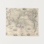 メルカトル図法の世界 タペストリー (正面(横))