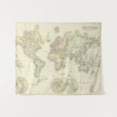 メルカトル図法の世界 タペストリー (正面(横))