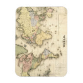 メルカトル図法の世界 | 1840 マグネット (縦)