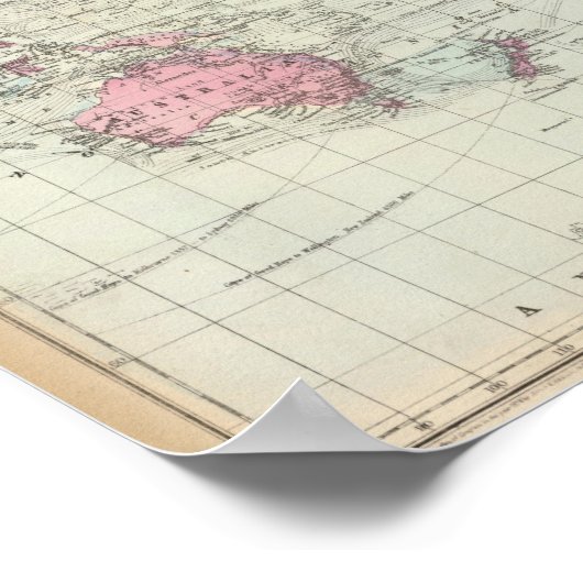 メルカトル図法 ポスター (角)