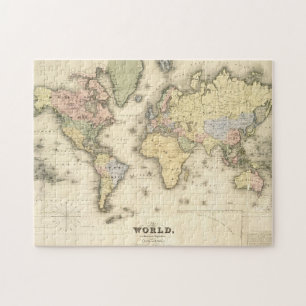 メルカトル図法 1840年の世界 ジグソーパズル