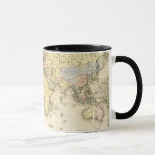 メルカトル図法 1840年の世界 マグカップ