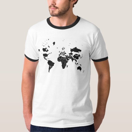メルカトル図法Tシャツ Tシャツ (正面)