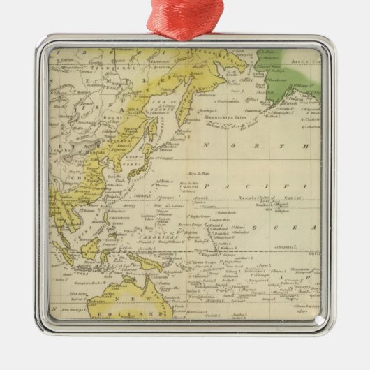 メルカトル図2 メタルオーナメント (正面)