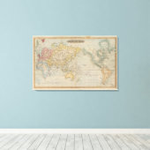 メルカトル図 キャンバスプリント (インサイチュ (ウッドフロア))