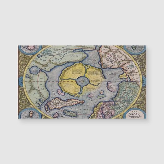 メルカトル地図の磁気カード (正面)