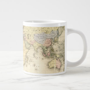 メルカトル投影世界 1840 ジャンボコーヒーマグカップ
