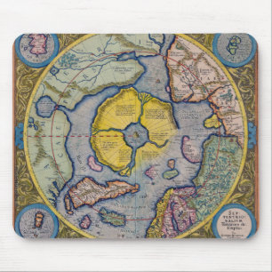 メルカトル16世紀な北極の地図 マウスパッド