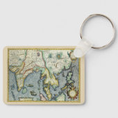 メルカトル / ホンディウスによる東南アジアの古地図 キーホルダー (正面)