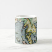 メルカトル / ホンディウスによる東南アジアの古地図 コーヒーマグカップ (中央)