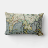 メルカトル / ホンディウスによる東南アジアの古地図 ランバークッション (裏面)