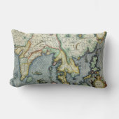 メルカトル / ホンディウスによる東南アジアの古地図 ランバークッション (正面)