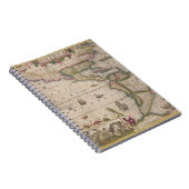 メルカトル「地図書」からのアメリカの地図、パブ。 によって ノートブック (右側)