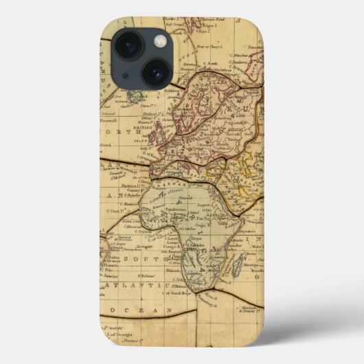 メルカトース図法の世界地図 Case-Mate iPhoneケース (裏面)