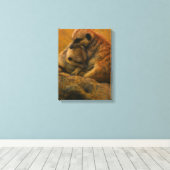 メルカト・カドル – 地球の色を帯びた絵を描野生生物 キャンバスプリント (インサイチュ (ウッドフロア))