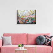 メルカドセントラルデバレンシア絵を描ズバイアルフレッドキツネ キャンバスプリント (インサイチュ (リビング))