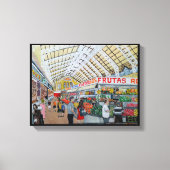 メルカドセントラルデバレンシア絵を描ズバイアルフレッドキツネ キャンバスプリント (正面)