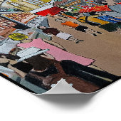 メルカドセントラルデバレンシア絵を描ズバイアルフレッドキツネ ポスター (角)