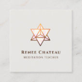 メルカバ聖幾何学シンボル スクエア名刺 (正面)