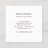 メルカバ聖幾何学シンボル スクエア名刺 (裏面)