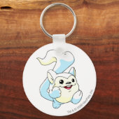 メルカホワイト キーホルダー (正面)