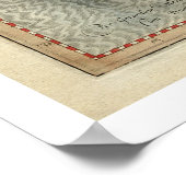 メルカーターシチリア初期の地図1595 ポスター (角)