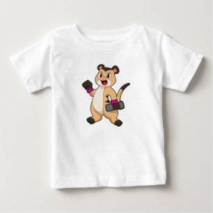 メルカートとダンベル ベビーTシャツ