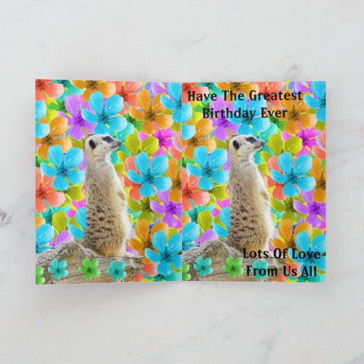 メルカートとフラムス誕生日カード シーズンカード (内部)