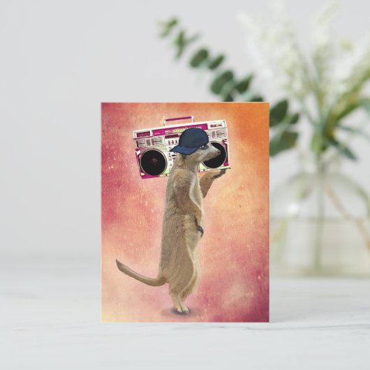 メルカートとブームボックス ポストカード (スタンド正面)