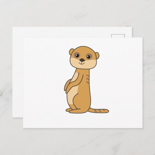 メルカートの子ども用の甘い動物 ポストカード (正面/裏面)