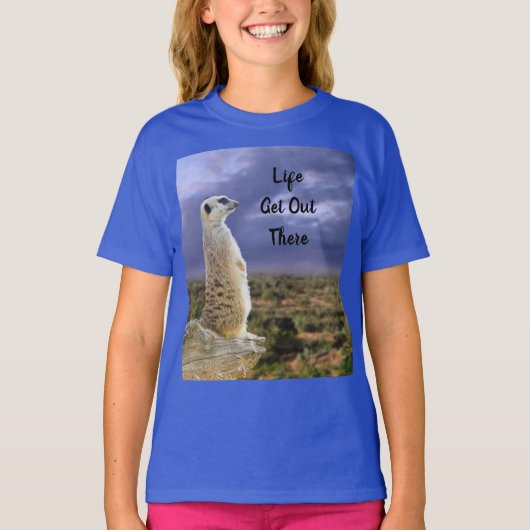 メルカートの生活はそこを出て行け Tシャツ (正面)