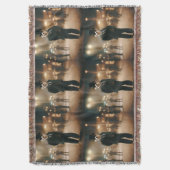 メルカートは黒いネクタイの服を着てイベントした。 スローブランケット (正面縦)