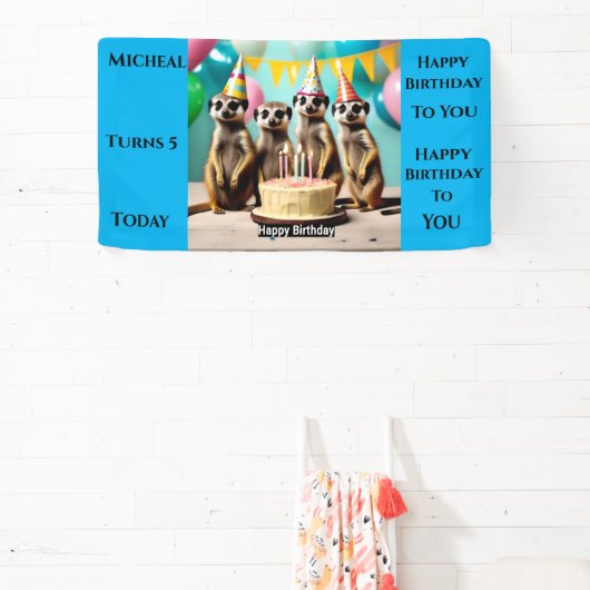 メルカートハッピーバースデーウォールバナー 横断幕 (インサイチュ)