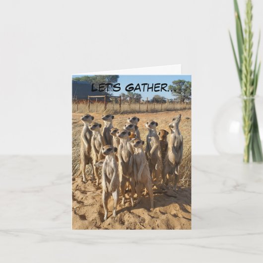 メルカートパーティの招待状 サンキューカード (正面)