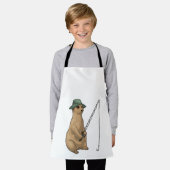 メルカート魚釣りフィッシャー魚釣りロッド エプロン (着用した状態)