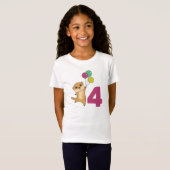 メルカート4誕生日バルーン子供Tシャツ Tシャツ (正面フル)
